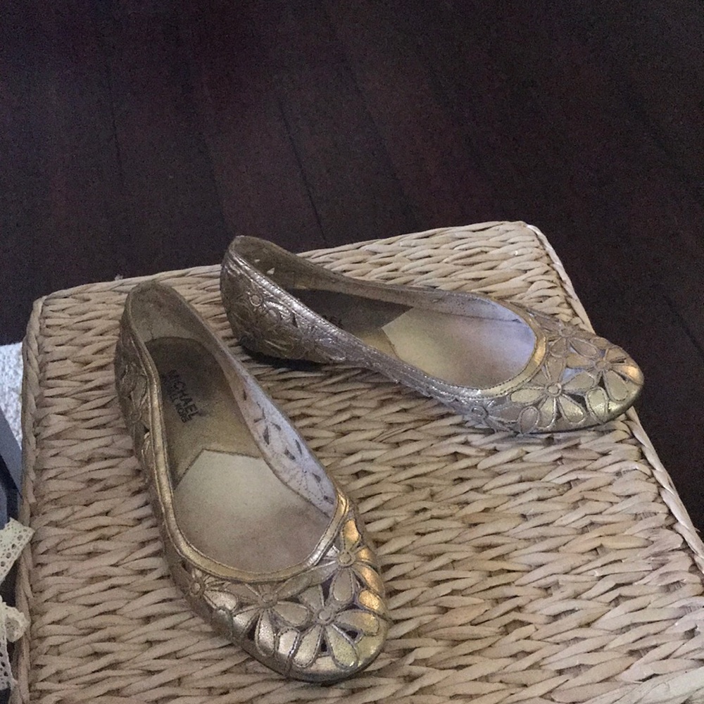 Michael Kors Floral Cutout Flats